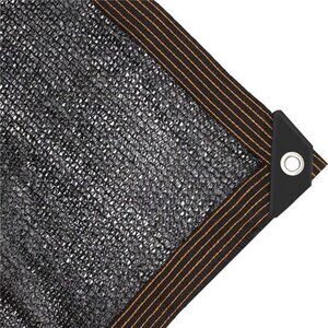 65%-75% Black Sunblock Shade Cloth Taped Edge Grommets Garden Flower Plant